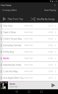 Скриншот приложения Rocket Player Light Pink Theme - №7