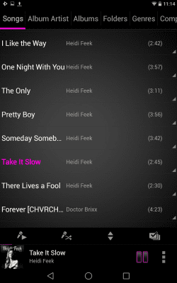 Скриншот приложения Rocket Player Classic Pink - №6