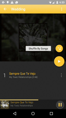 Скриншот приложения Rocket Player Gold Theme - №4