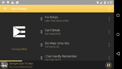 Скриншот приложения Rocket Player Gold Theme - №5