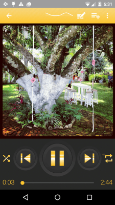 Скриншот приложения Rocket Player Gold Theme - №6