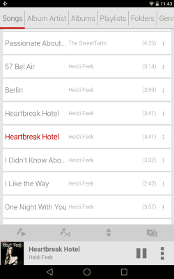 Скриншот приложения Light Red Skin - Rocket Player - №5