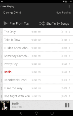 Скриншот приложения Light Red Skin - Rocket Player - №7