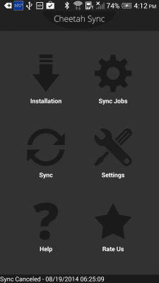 Скриншот приложения Cheetah Sync for Files/Folders - №4