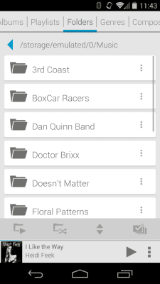 Скриншот приложения Rocket Player Light Blue Theme - №3