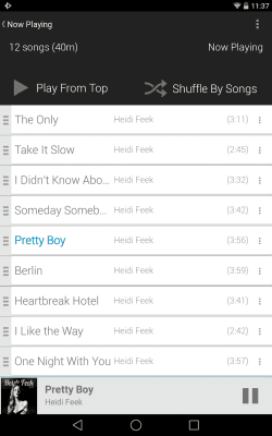 Скриншот приложения Rocket Player Light Blue Theme - №5