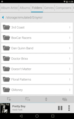 Скриншот приложения Rocket Player Light Blue Theme - №6