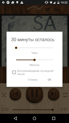 Скриншот приложения Rocket Player Древесина тема - №6
