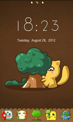 Скриншот приложения Monster GO Locker Theme - №4