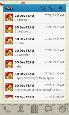 Скриншот приложения Sketch Theme GO Launcher EX - №4