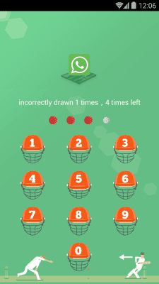 Скриншот приложения AppLock Theme - Cricket - №1