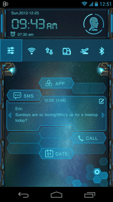 Скриншот приложения EVA Toucher Theme GO Launcher - №4