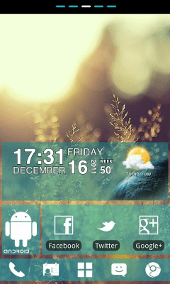 Скриншот приложения WP7blue Theme GO Launcher EX - №1