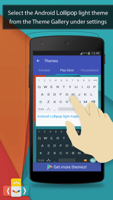 Скриншот приложения ai Lollipop Keyboard Light - №4