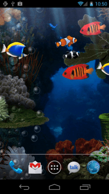 Скриншот приложения Aquarium Free Live Wallpaper - №1