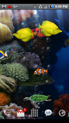 Скриншот приложения Aquarium Free Live Wallpaper - №3