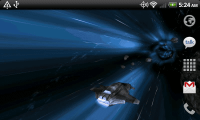 Скриншот приложения Jumpgate Free Live Wallpaper - №5