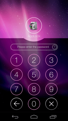 Скриншот приложения AppLock Theme Aurora - №1