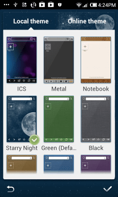 Скриншот приложения Starry Night Boat Mini Theme - №5