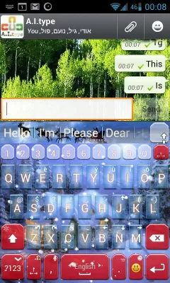 Скриншот приложения A.I.type Christmas live theme - №1