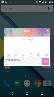 Скриншот приложения Handcent Skin (New year 2015) - №6