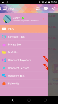 Скриншот приложения Handcent Skin (New year 2015) - №7