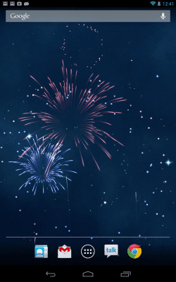 Скриншот приложения KF Fireworks Live Wallpaper - №1