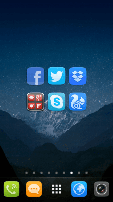 Скриншот приложения GO Launcher EX UI5.0 theme - №4