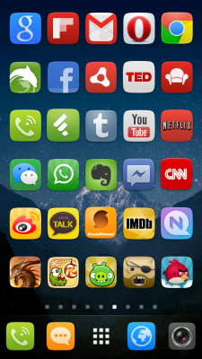 Скриншот приложения GO Launcher EX UI5.0 theme - №7