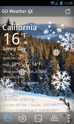Скриншот приложения Windy Day Weather Widget Theme - №4