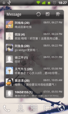 Скриншот приложения GOWidget Theme - Transparency - №5
