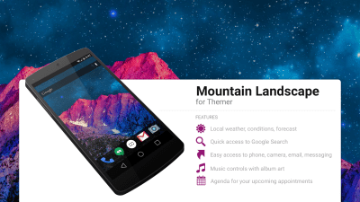 Скриншот приложения MYCOLORSCREEN Mountain Landscape Theme - №1