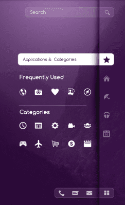 Скриншот приложения MYCOLORSCREEN Purple Homescreen Theme - №3