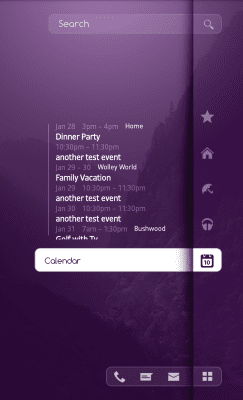 Скриншот приложения MYCOLORSCREEN Purple Homescreen Theme - №5