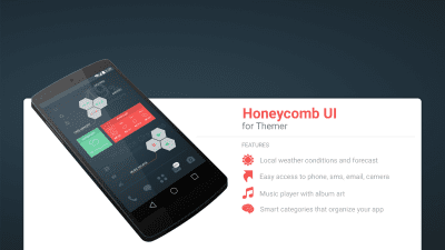 Скриншот приложения MYCOLORSCREEN Honeycomb UI Theme - №1