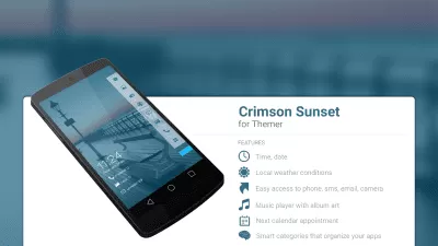 Скриншот приложения MYCOLORSCREEN Crimson Sunset Theme - №1