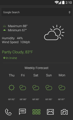 Скриншот приложения MYCOLORSCREEN Green and Gray Pro UI Theme - №3