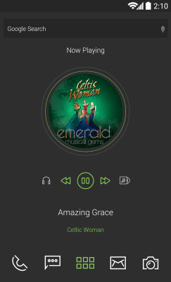 Скриншот приложения MYCOLORSCREEN Green and Gray Pro UI Theme - №4