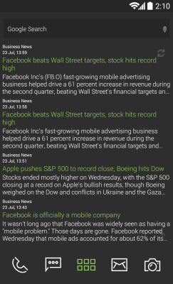 Скриншот приложения MYCOLORSCREEN Green and Gray Pro UI Theme - №5
