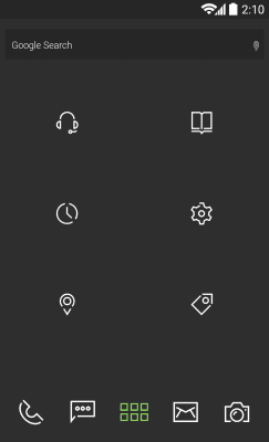 Скриншот приложения MYCOLORSCREEN Green and Gray Pro UI Theme - №6