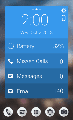Скриншот приложения MYCOLORSCREEN Flat Card UI Theme - №3