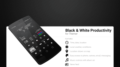 Скриншот приложения MYCOLORSCREEN Dark Pro UI Theme - №1