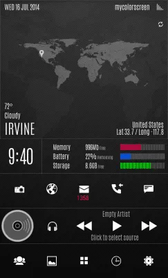 Скриншот приложения MYCOLORSCREEN Dark Pro UI Theme - №3