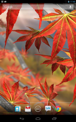 Скриншот приложения Autumn Tree Free Wallpaper - №2