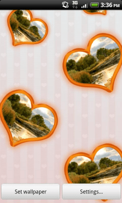 Скриншот приложения Love & Hearts Photo Wallpaper - №3