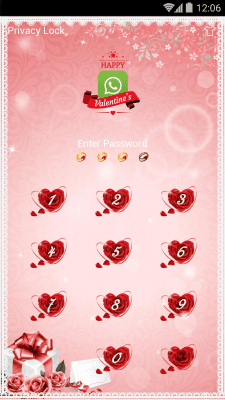 Скриншот приложения AppLock Theme - Love Roses - №2