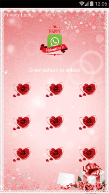 Скриншот приложения AppLock Theme - Love Roses - №3