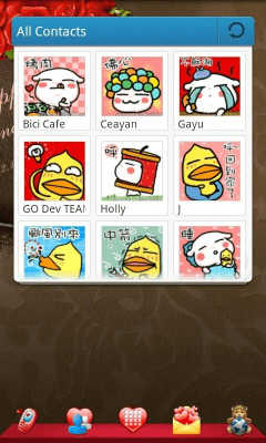 Скриншот приложения Valentine Theme GO Launcher EX - №3