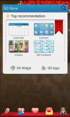 Скриншот приложения Valentine Theme GO Launcher EX - №5
