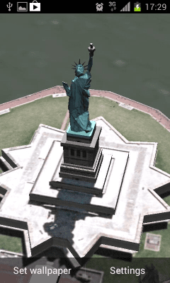 Скриншот приложения Statue of Liberty 3D LWP FREE - №5